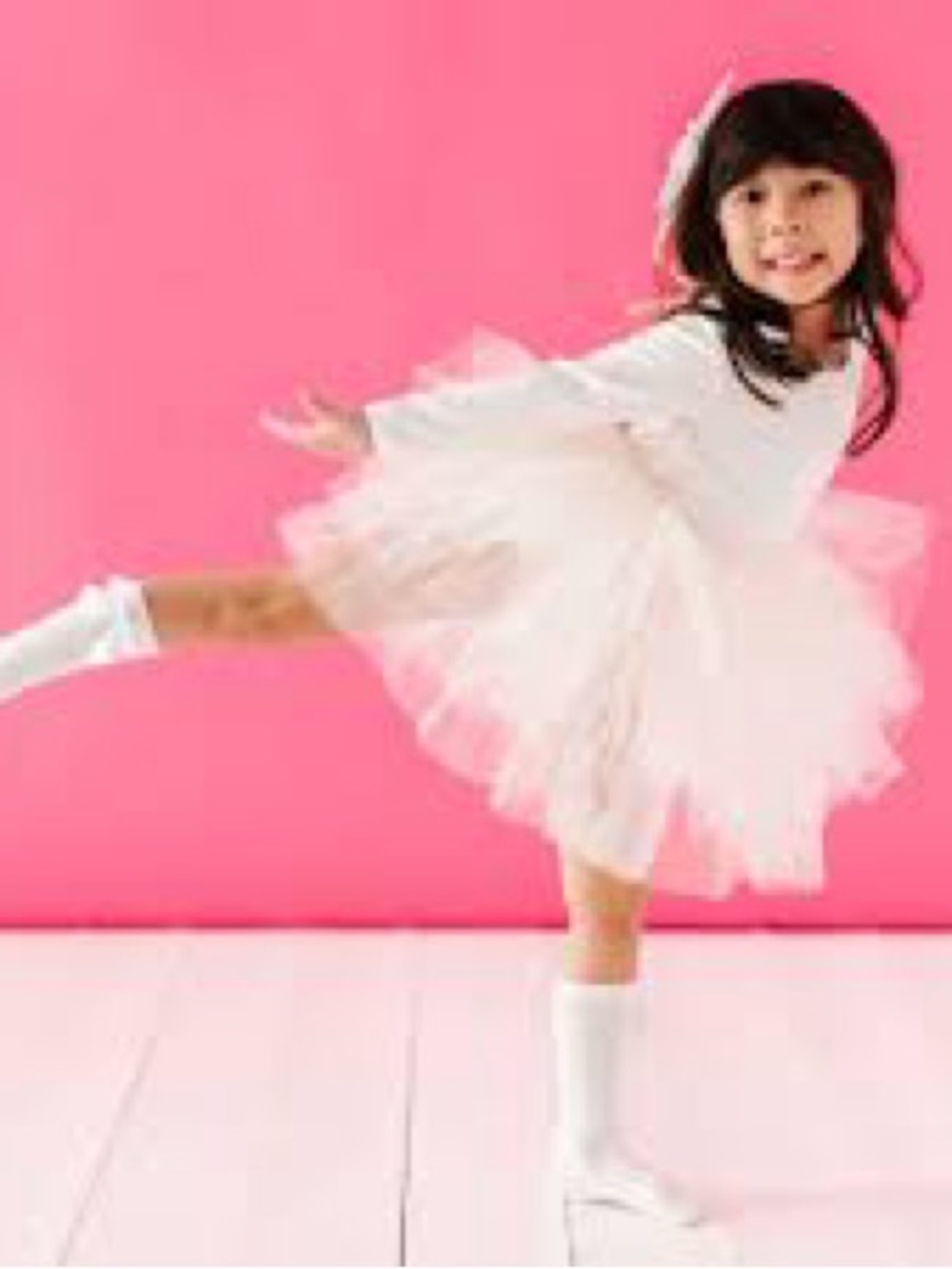 Ivory Ribbed Tulle Tutu Dress Bums & Roses - Picture 6 of 8